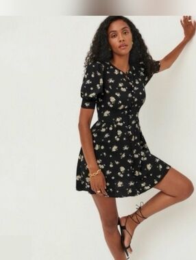 Reformation Maylin Floral Print Mini Dress